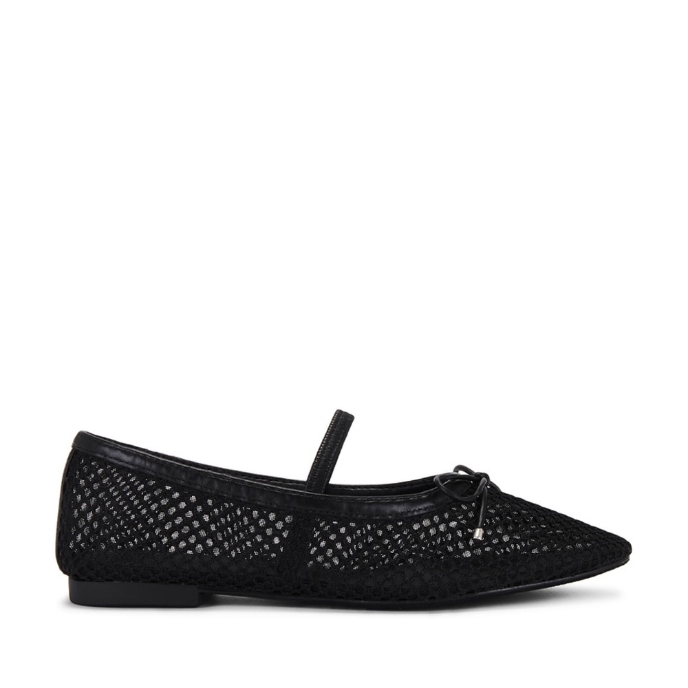 Arissa Mesh Flat - 6.5 / Black / Synthetic